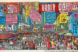 城市生活手抄报；城市生活手抄报图片