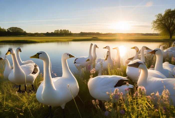 大雁的乡村生活，大雁生活的地方
