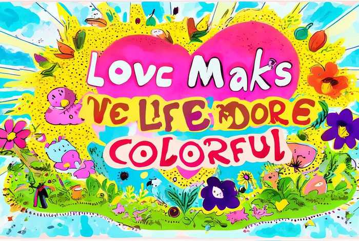 爱让生活更精彩可爱字体 爱让生活更精彩可爱字体设计