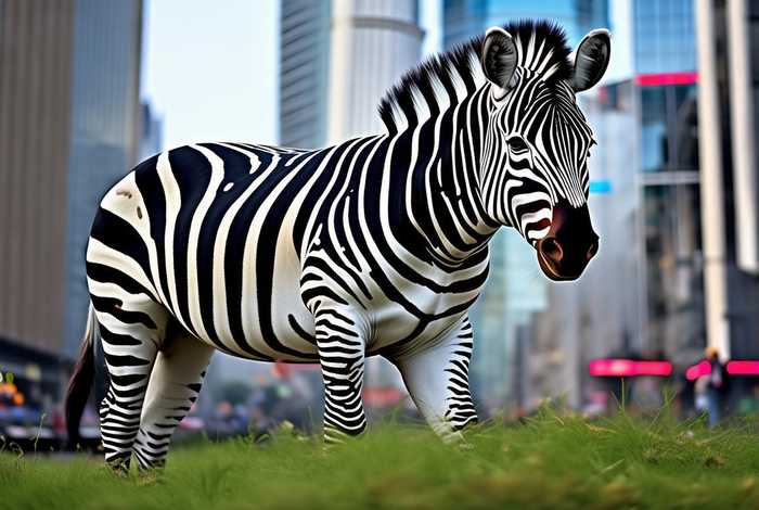 斑马生活在城市 斑马生活在城市里中的斑马是什么颜色
