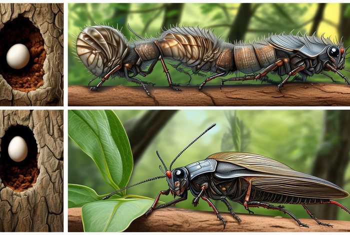 蝉生活史简图、蝉生活史简图怎么画