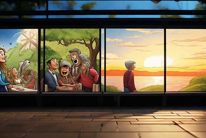 关于生活的四格漫画图片，关于生活的四格漫画图片高清