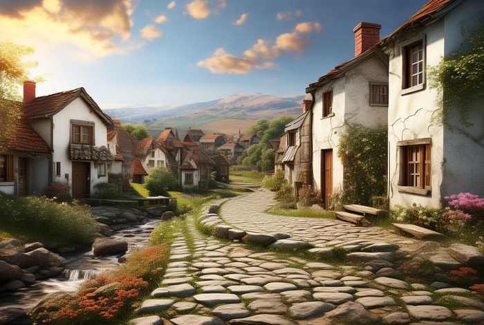 村庄生活图片素材、村庄生活图片素材库