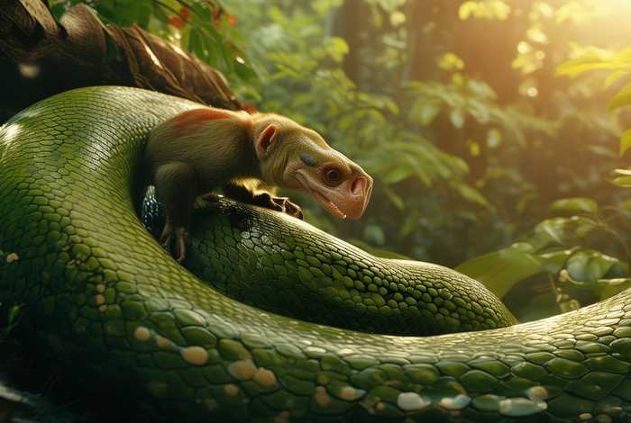 和蟒蛇生活在一起（和蟒蛇生活在一起的动物）