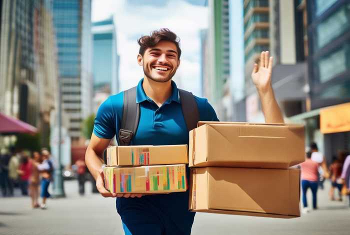 快递员幸福的一天、快递员幸福的一天文案