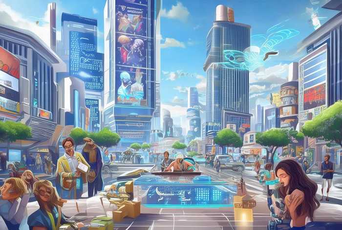 科技给生活带来的变化绘画；科技给生活带来的变化绘画图片