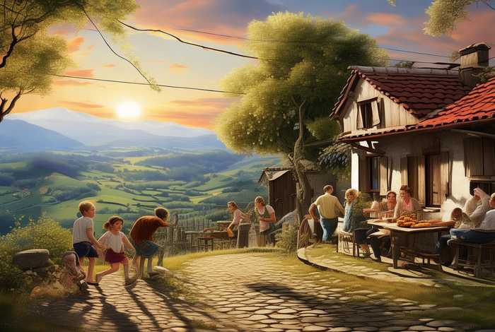 村庄生活美 村庄的美好生活