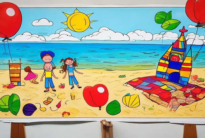 多彩的假期生活手抄报一年级 - 多彩的假期生活手抄报一年级简单