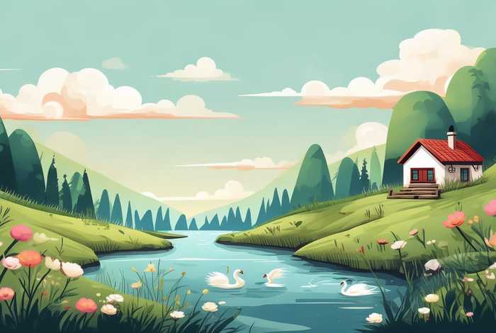 和平生活简笔画；和平生活的简笔画