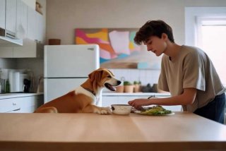 当代年轻人生活 - 当代年轻人生活状态-自己吃外卖也要给狗做饭