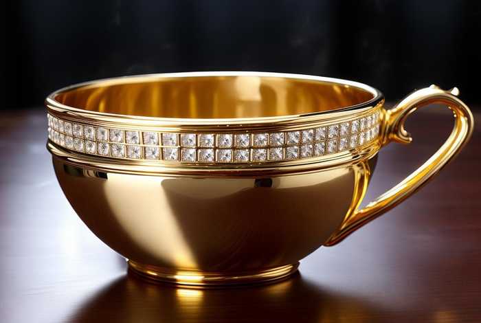 金色水杯；金色水杯贴钻
