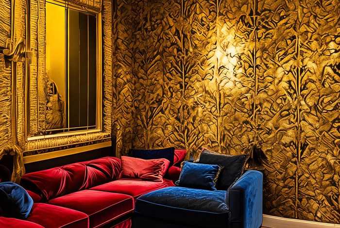 金色生活墙布（金色生活墙布效果图）