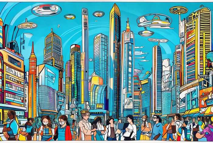 科技改变生活的手抄报字、科技改变生活的手抄报字一没有生字,只画画