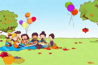 国庆假期生活连环画；国庆假期生活画画简单的