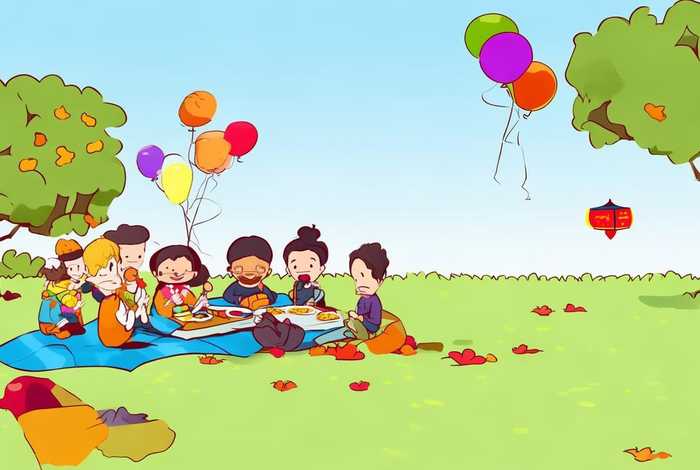 国庆假期生活连环画；国庆假期生活画画简单的