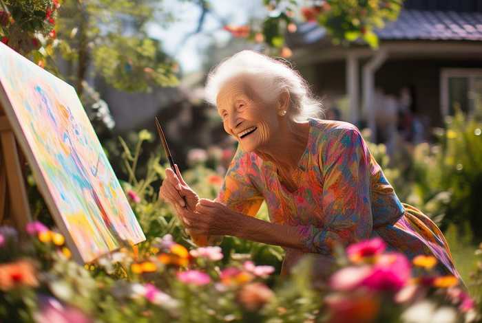 老奶奶的生活有多精彩（老奶奶的生活有多精彩的句子）