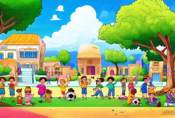 多彩的校园生活绘画作品简单又好看（多彩的校园生活绘画作品简单又好看三年级）