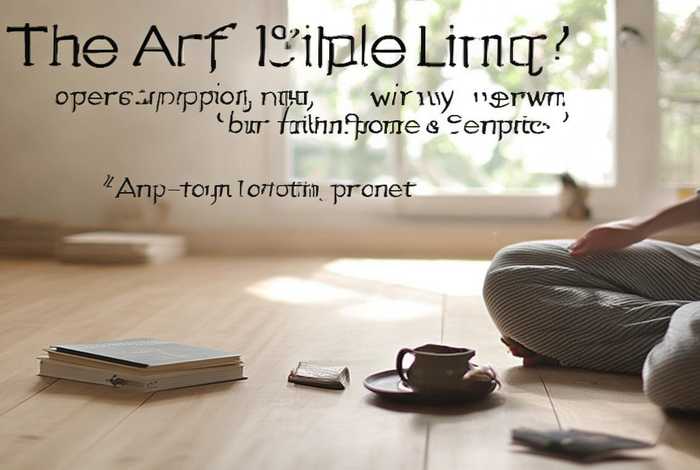 简单生活的艺术英文；简单生活的艺术英文版