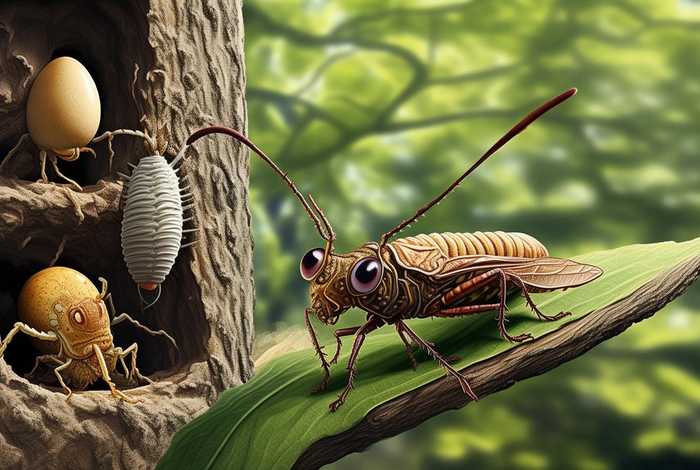 蝉生活史简图、蝉生活史简图怎么画