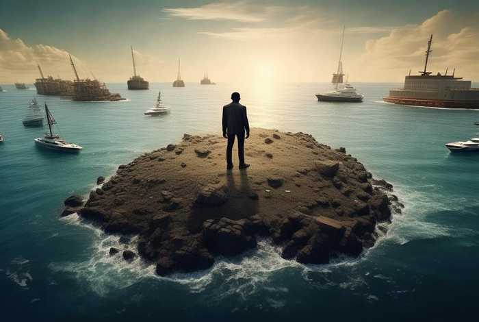 黑人仍生活在物质充裕的海洋中一个穷困的孤岛上；一百年后的今天,黑人仍生活在