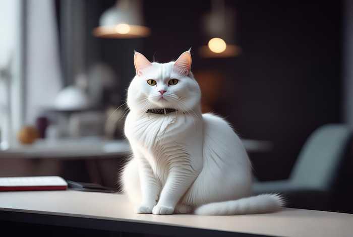 白领猫猫（白猫领养）