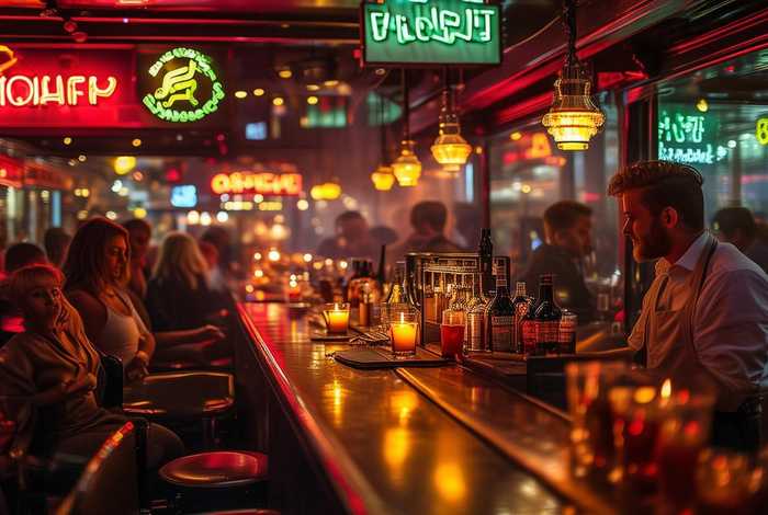 酒吧夜生活非常经典的句子，描述酒吧夜生活句子