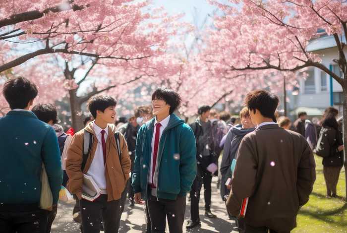 fu男子的高中生活 - 男子高中的日常生活樱花