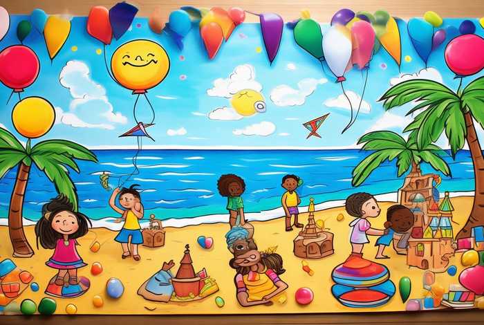 快乐的假期生活手抄报图片（快乐的假期生活手抄报图片四年级）