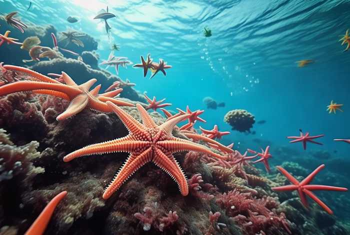 海星生活在哪里画一画 - 海星生活在哪里画一画图片