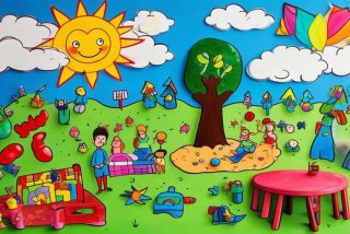 儿童画我的幸福生活 - 儿童画我的幸福生活怎么画