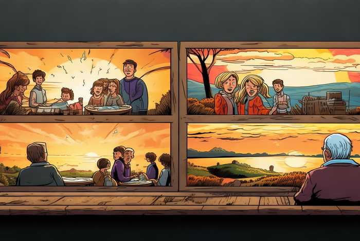 关于生活的四格漫画图片，关于生活的四格漫画图片高清