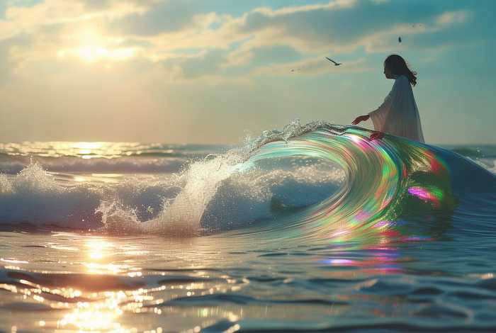 采撷浪花，采撷一朵浪花