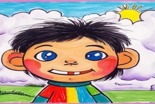 儿童画我的好朋友 - 儿童画我的好朋友怎么画