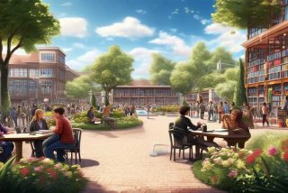 关于校园生活的图画、关于校园生活的图画题材