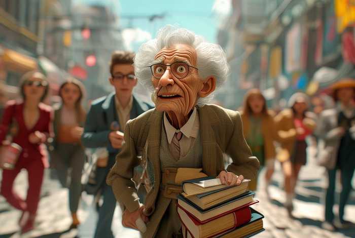 快节奏生活八旬老人漫画旧时光 - 老年人的生活搞笑漫画