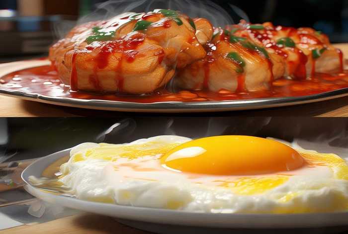 快乐生活一点通鱼香肘子；快乐生活一点通鱼香荷包蛋