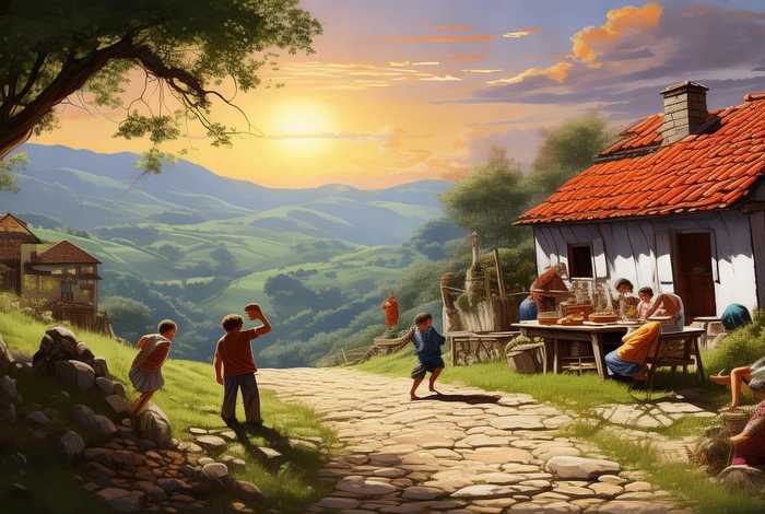 村庄生活美 村庄的美好生活