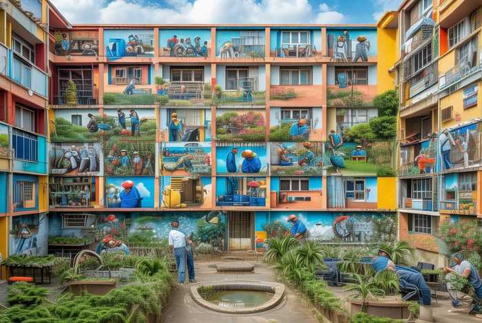 工人生活区标语布置 工人生活区标语布置图片大全