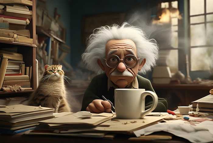 爱因斯坦的生活杂乱、爱因斯坦日常的生活方式