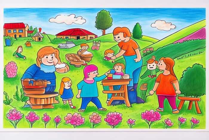 爱生活爱劳动手抄报简单彩铅（爱生活爱劳动手抄报简单彩铅图片）