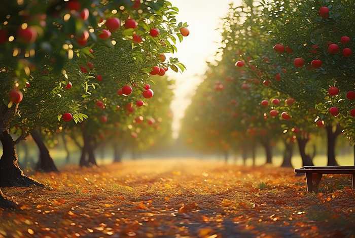 果园里的场景（果园里的场景作文）