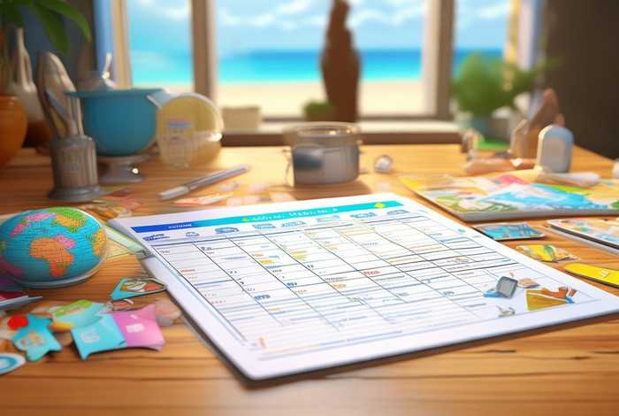 画一幅假期计划表；画一幅假期计划表怎么画