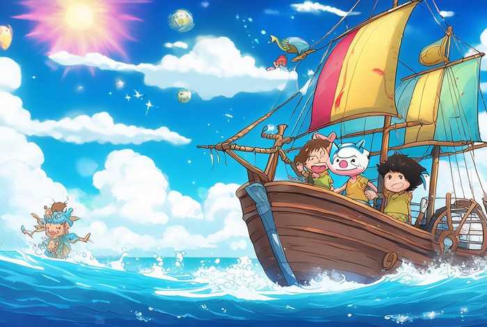 大雄与糖糖航海生活；大雄与糖糖航海生活 背景