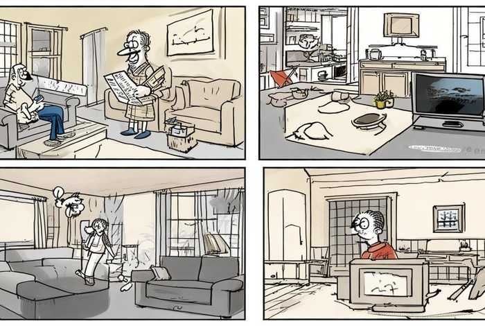 家庭日常四格漫画、家庭日常四格漫画图片