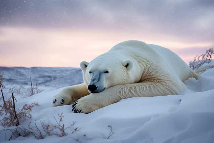 北极熊的生活习性睡眠习惯、北极熊的生活日常