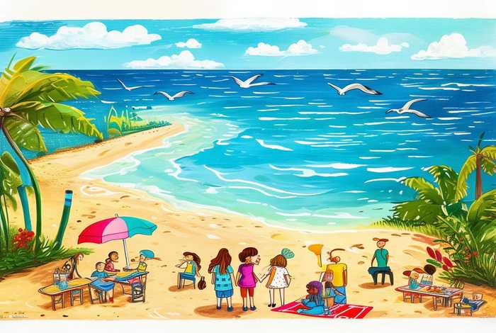 简单暑假生活绘画手抄报 简单暑假生活绘画手抄报怎么画