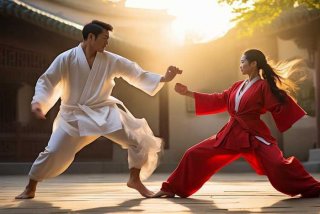 国产夫妻武术日常；武术夫妻打架视频