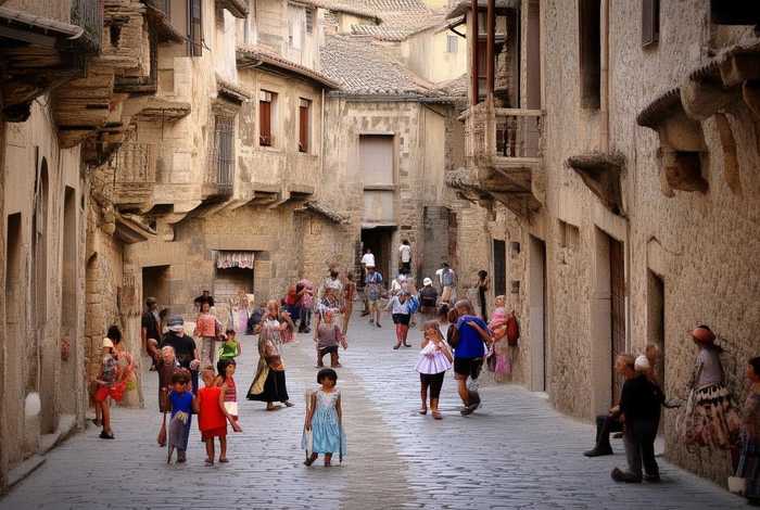 老城的人们，老城里的人们