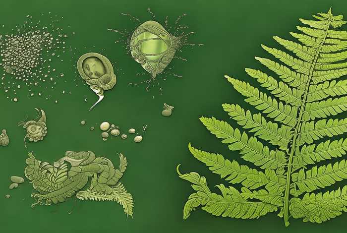 蕨类植物的生活史；蕨类植物的生活史示意图