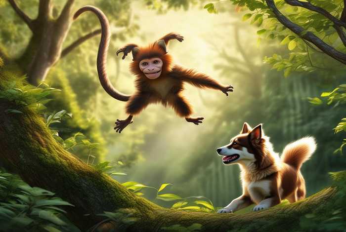 猴群与狗群一起生活 - 猴群与狗群一起生活好吗